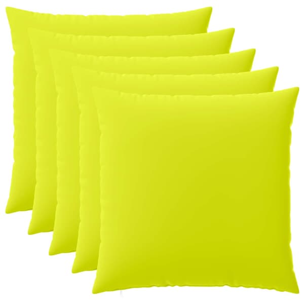 Kuddöverdrag 6 st HEERLEN Klart grön. 60 x 60 cm Polyester
