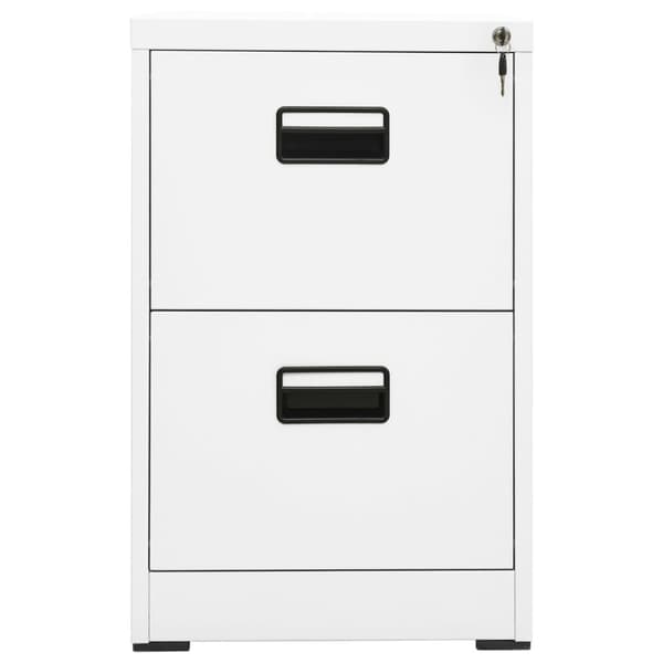 Dokumentskåp vit 46x62x72,5 cm stål