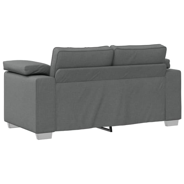 Soffa 2 pcs Mörkgrå 219 x 80 x 82 cm tyg