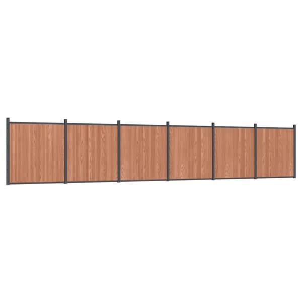 Staketpanel brun 1045x186 cm WPC
