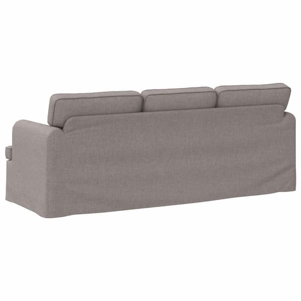 Soffa Taupe 201 x 80 x 85 cm tyg