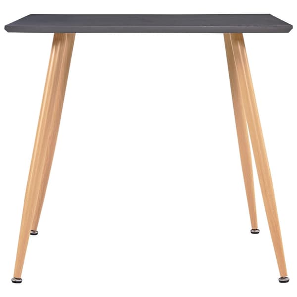 Matbord grå och ek 80,5x80,5x73 cm MDF