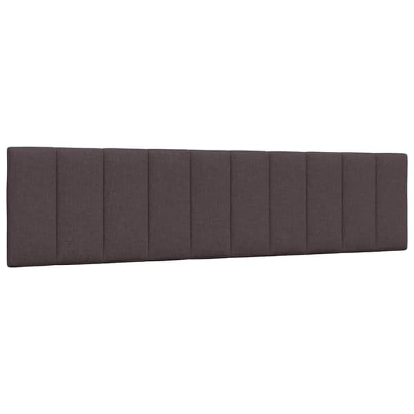 Bed Frame without Mattress "Hanko" Dark Brown 200x200 cm Fabric