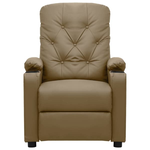 Reclinerfåtölj cappuccino konstläder