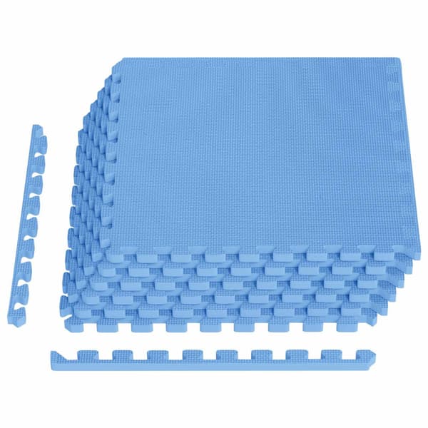 Pool grundmatta 6 pcs Blå 2,16 m² EVA-skum