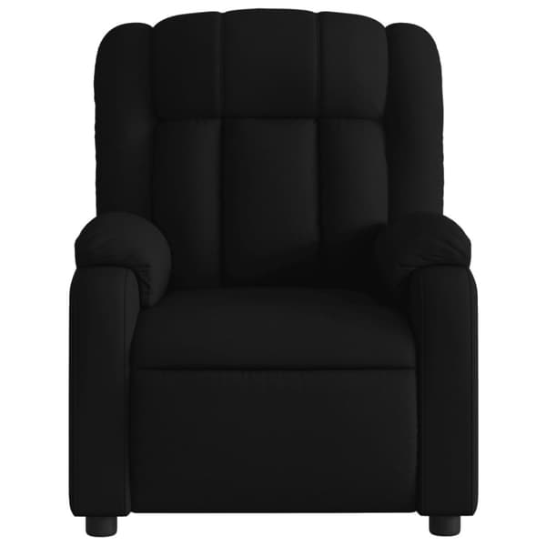 Massagefåtölj svart tyg