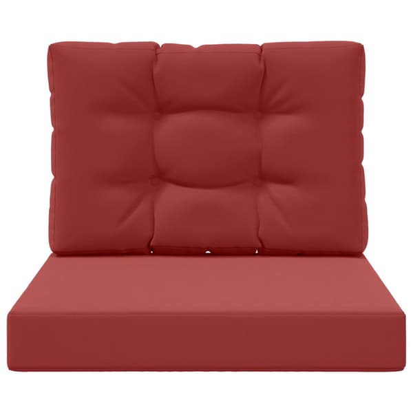 Utomhus Soffa Kudde 2 pcs Vinröd Polyester