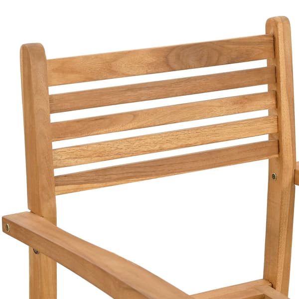 Trädgårdsmöbelset 9 pcs Brun Massivt teakträ