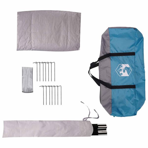 3 person Blå 185T Polyester med PU-beläggning