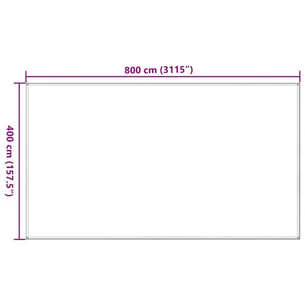 Tältmatta taupe 400x800 cm HDPE