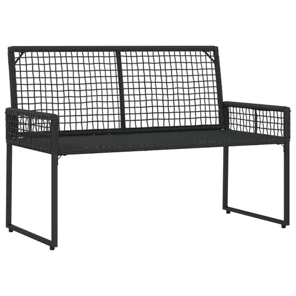 Utemöbelset med kudde 4 pcs Svart och turkos