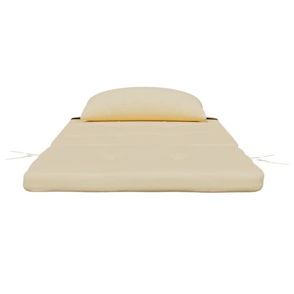 Solstolsdynor 2 st beige oxfordtyg