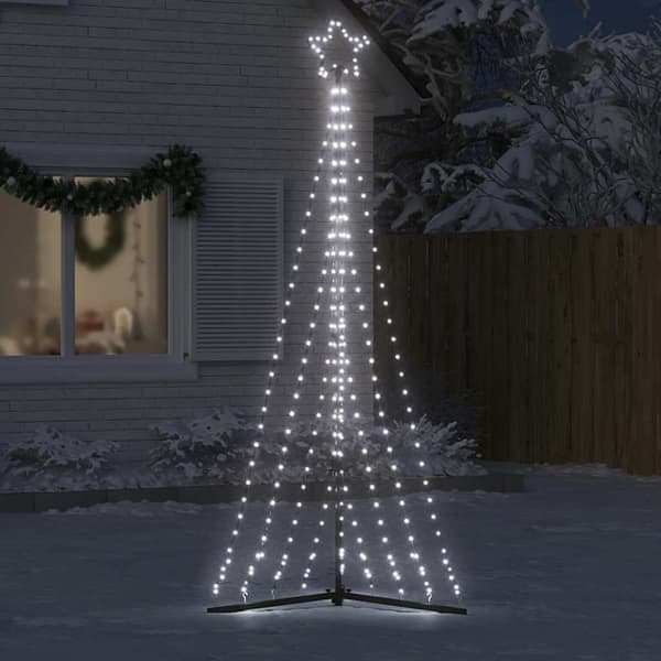 LED julgran 447 LEDs kallvit 250 cm