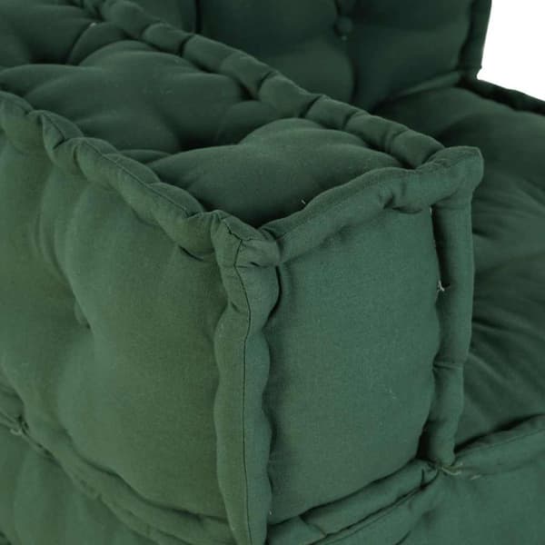 Modulär soffa grön 70x70x54 tyg