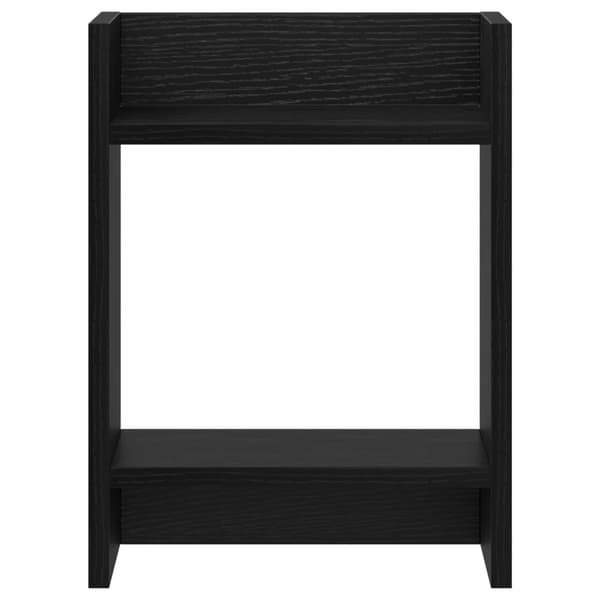 Växtställ 2 pcs Svart Ek 30 x 30 x 40 cm Konstruerat trä