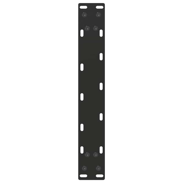 Soffbordsben U-formade 2 st svarta 30x(30-31) cm stål