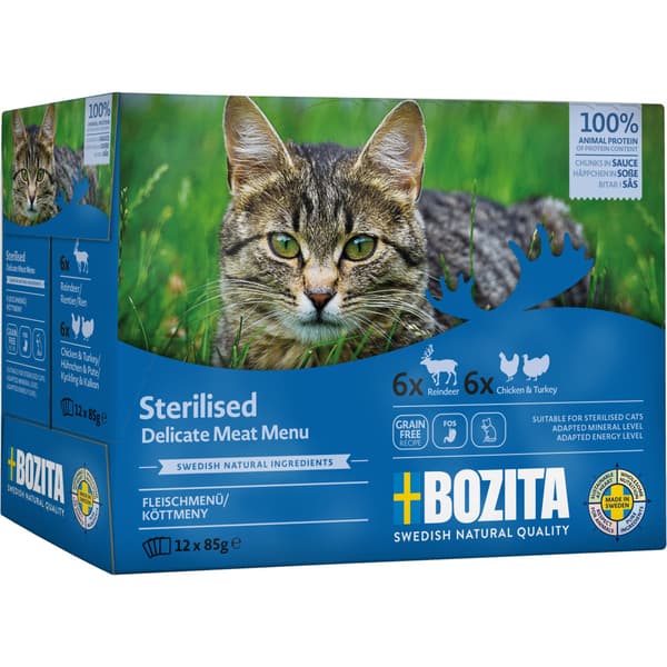 Sterilised Meat in Sauce Våtfoder för katt 12x85g