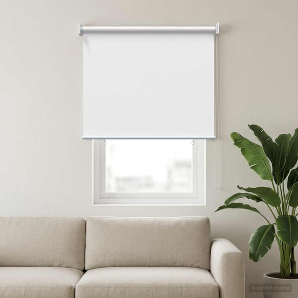 Rullgardin UV-skydd Vit 100 x 140 cm Polyester