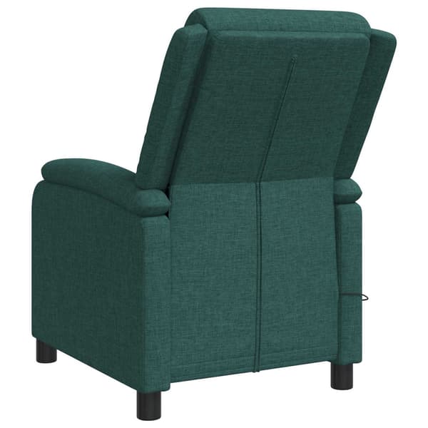 Massagefåtölj Mörkgrön Tyg