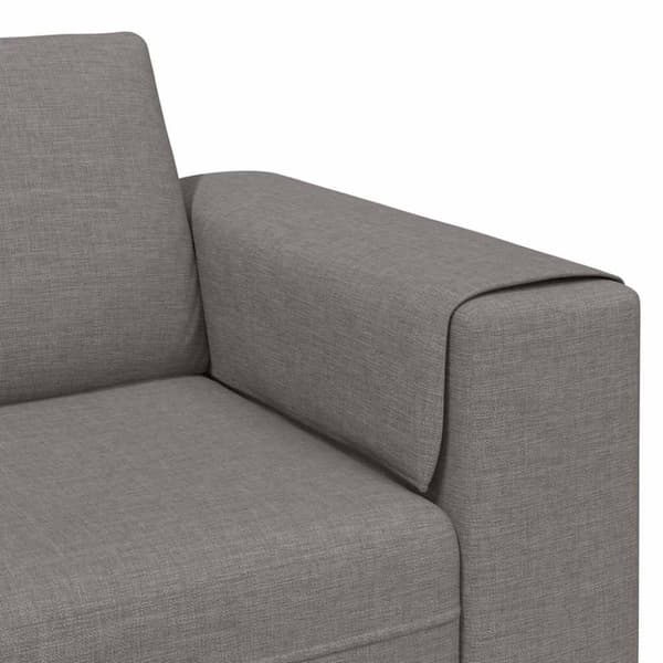 Vardagsrumsoffa Taupe 250 x 77 x 76 cm Polyester