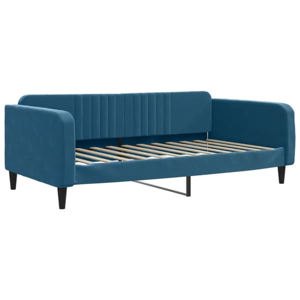 Dagbädd utdragbar blå 100x200 cm sammet