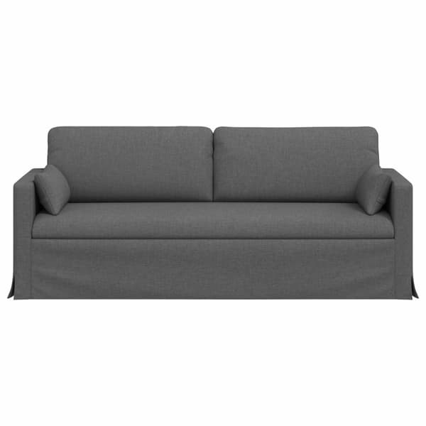 Soffa Mörkgrå 198 x 78 x 80 cm tyg