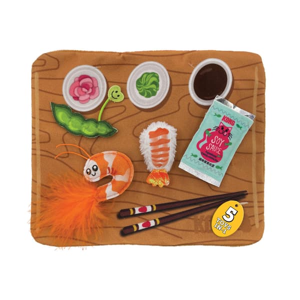 Kattleksak Pull-a-partz Sushi Flerfärgad
