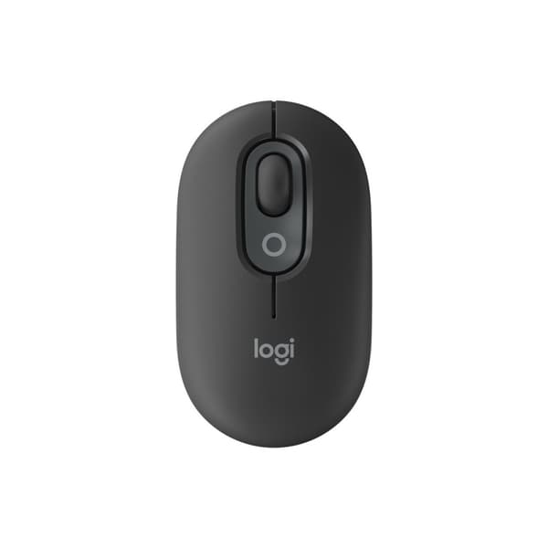 Logitech POP - mus - anpassningsbar emoji - Bluetooth 5.1 LE - grafit