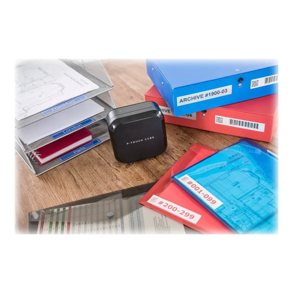 Brother P-Touch Cube Plus PT-P710BT - etikettskrivare - svartvit - termisk överföring