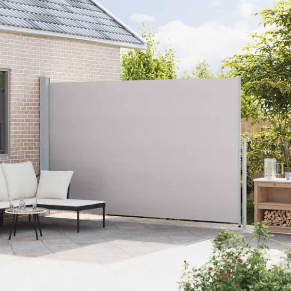 Infällbar sidomarkis 220x500 cm grå