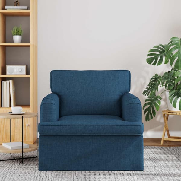 Soffa Blå 84 x 80 x 85 cm tyg