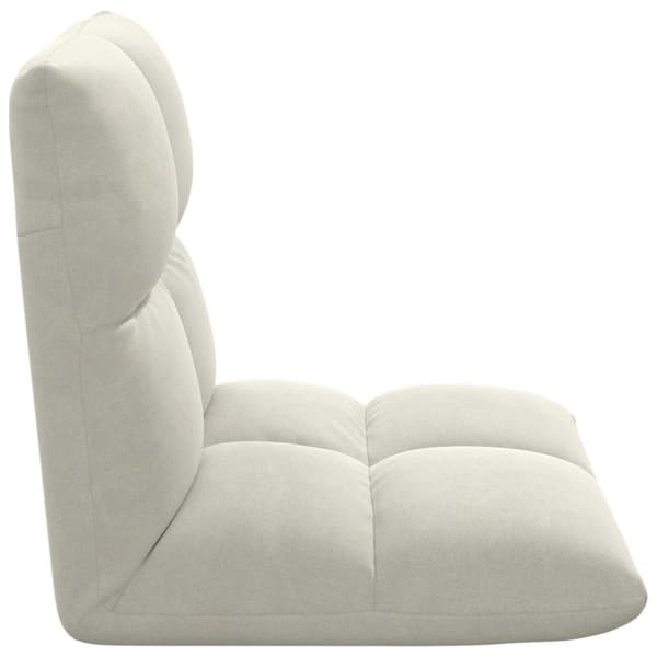 Golvstol Kräm 50 x 61 x 57 cm Sammet