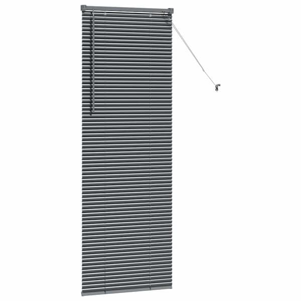 Persienner Mörkgrå 175 x 55 cm Aluminium