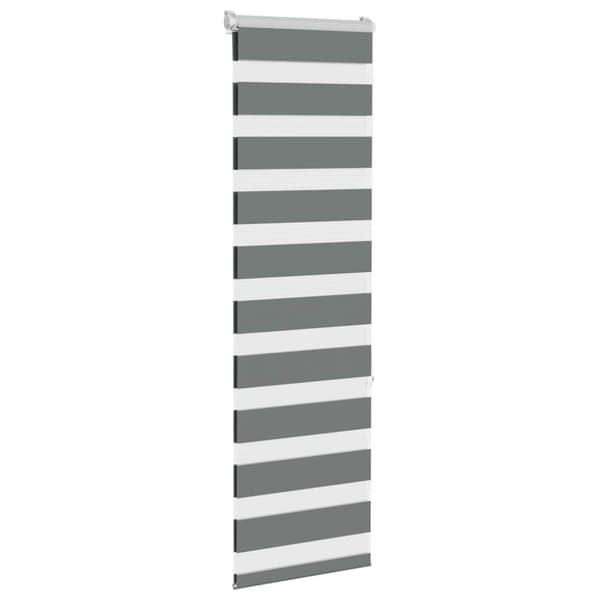 Rullgardin zebra mörkgrå 45x150 cm tyg bredd 40,9 cm polyester