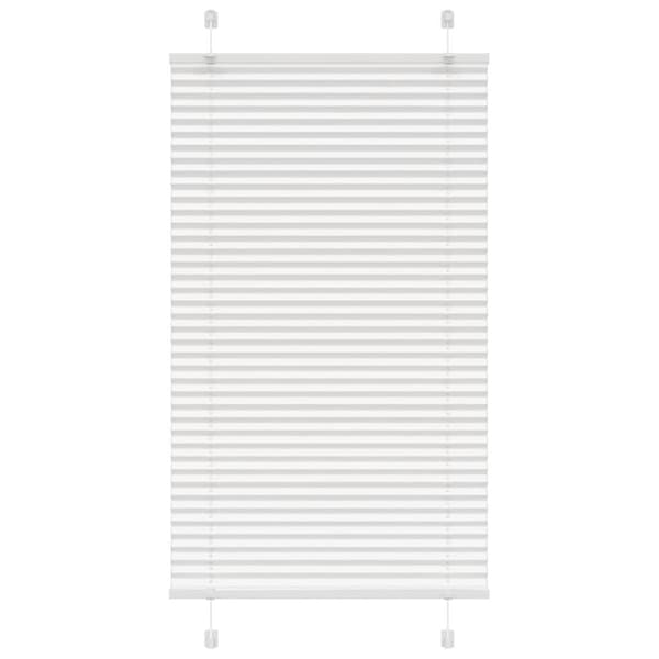 Plisserad persienn vit 80x150 cm tyg bredd 79,4 cm polyester