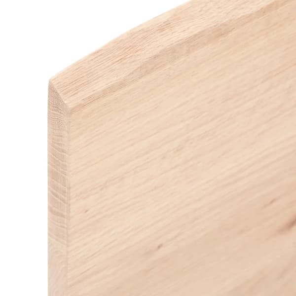 Hyllplan 80x30x2 cm obehandlad massiv ek
