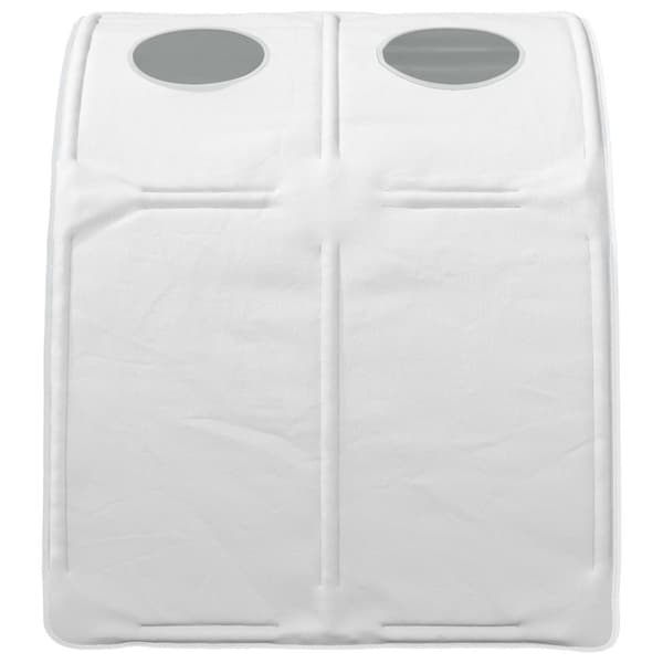 Sängtunnel 2 pcs Vit 211 x 67,5 x 2 cm Polyester