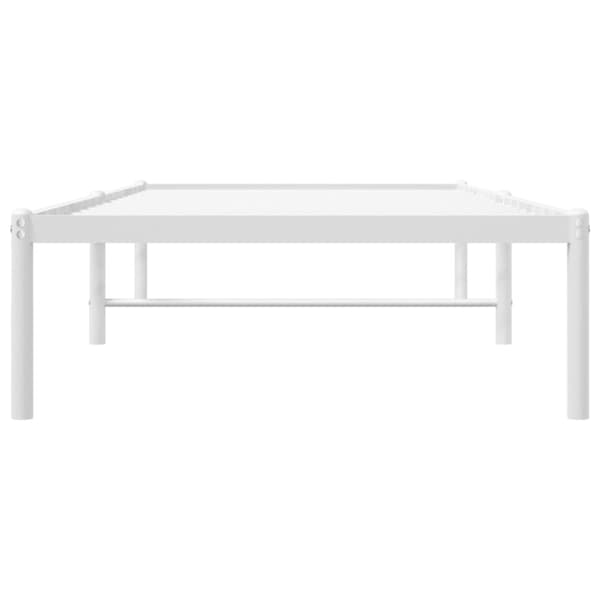 Sängram metall vit 80x200 cm