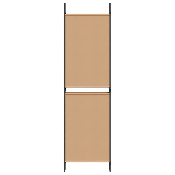 5-panel rumsavskiljare Beige 250 x 180 cm Tyg