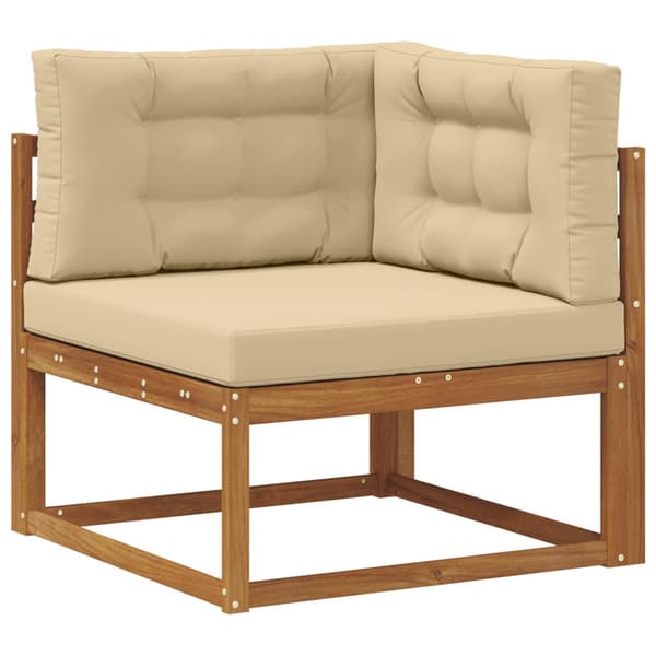 Utomhussoffset 6 Stycke Naturlig och Beige