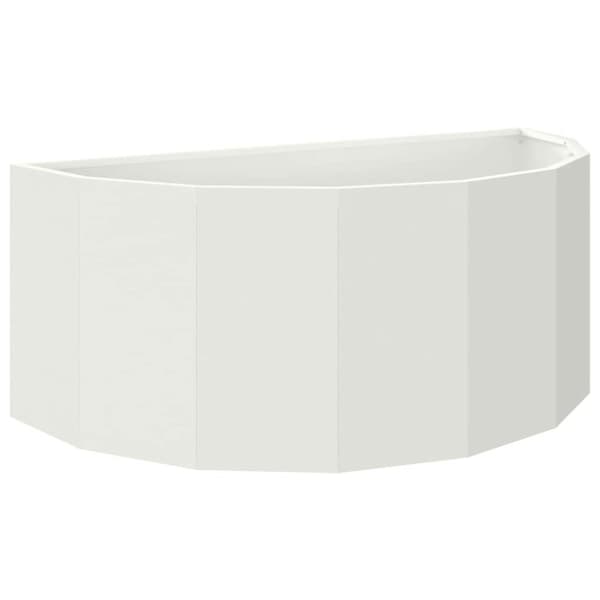 Planteringskärl Vit 90 x 45 x 35 cm Stål