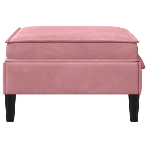Soffpuff med förvaring Rosa Sammet