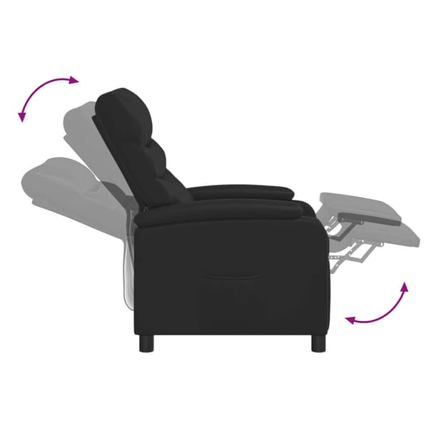 Massagefåtölj Svart Konstläder