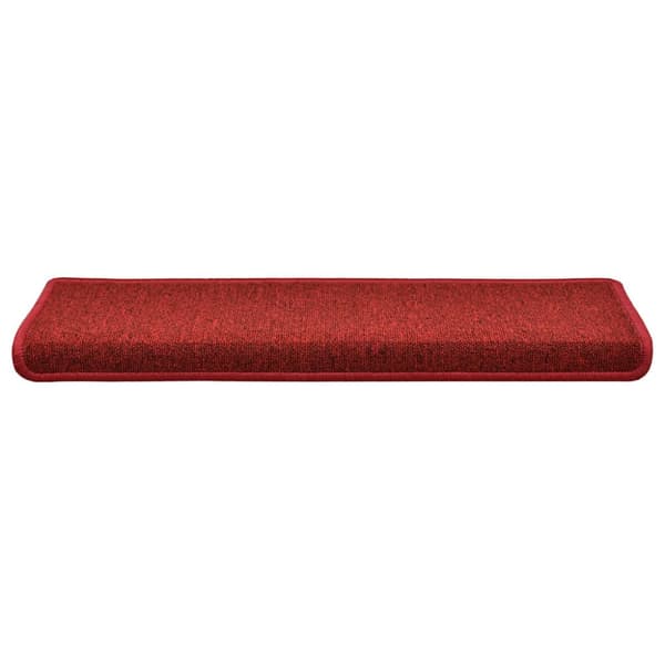 Trappmattor 30 st 65x21x4 cm röd rektangulär kant