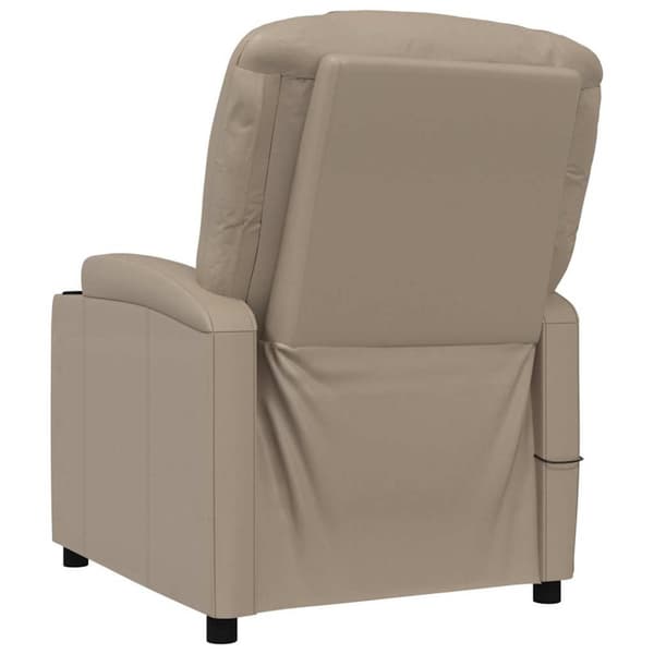 Massagefåtölj cappuccino konstläder