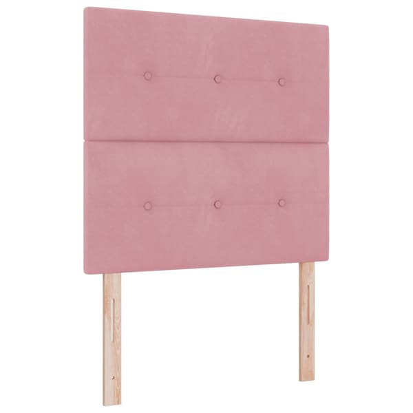 Huvudgavel Rosa 80 cm Sammet