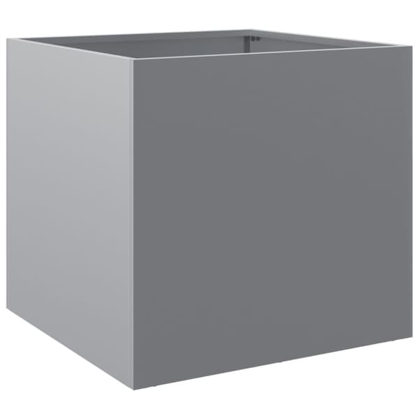 Odlingslåda silver 42x40x39 cm galvaniserat stål