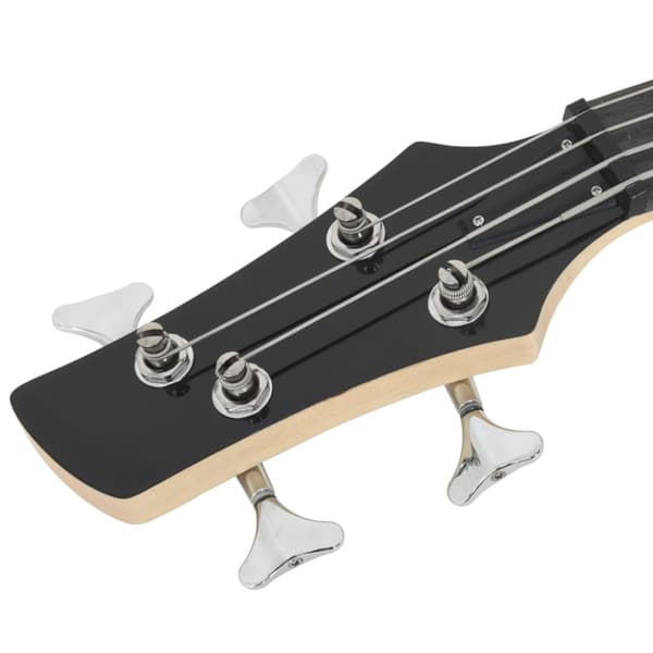 Elektrisk basgitarr för nybörjare med väska blå&svart 4/4 46"