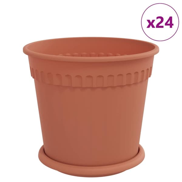 Växtkrukor 24 pcs Murgrön Ø 19 x 16 cm Plast