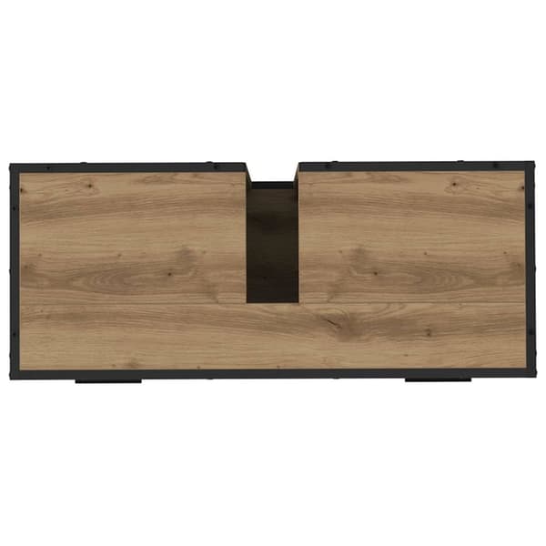 Badrumsmöbelset med låda 3 pcs Artisan Ek Konstruerat trä
